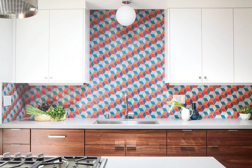 Kitchen Backsplash Ideas — Mid Century Modern Interior Designer - Destination Eichler - San Francisco Bay Area Interior Designer