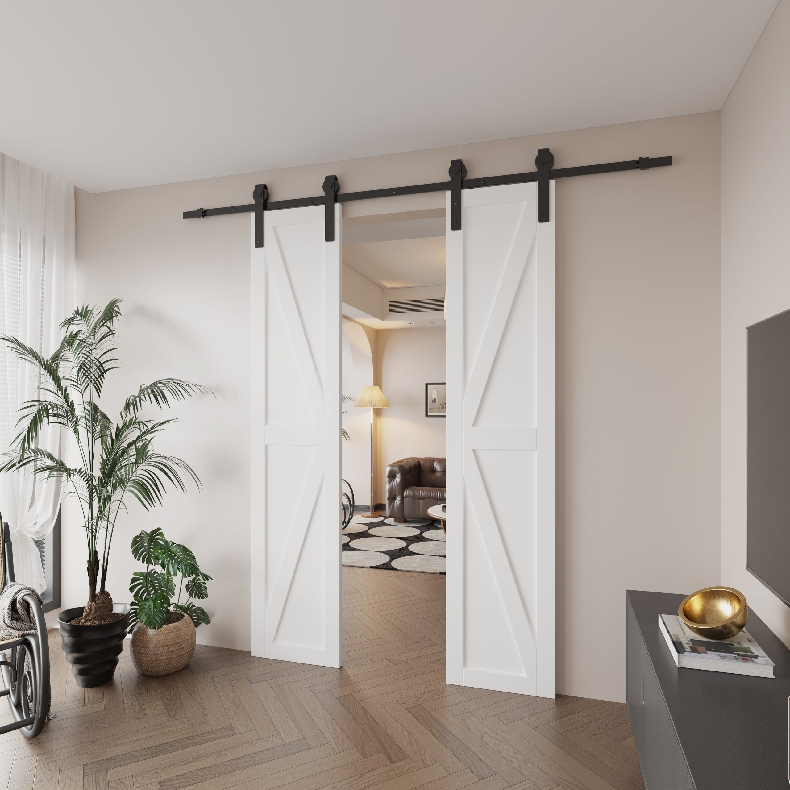 Mini-Double Barn Doors - French Style Internal Door | Ark Design