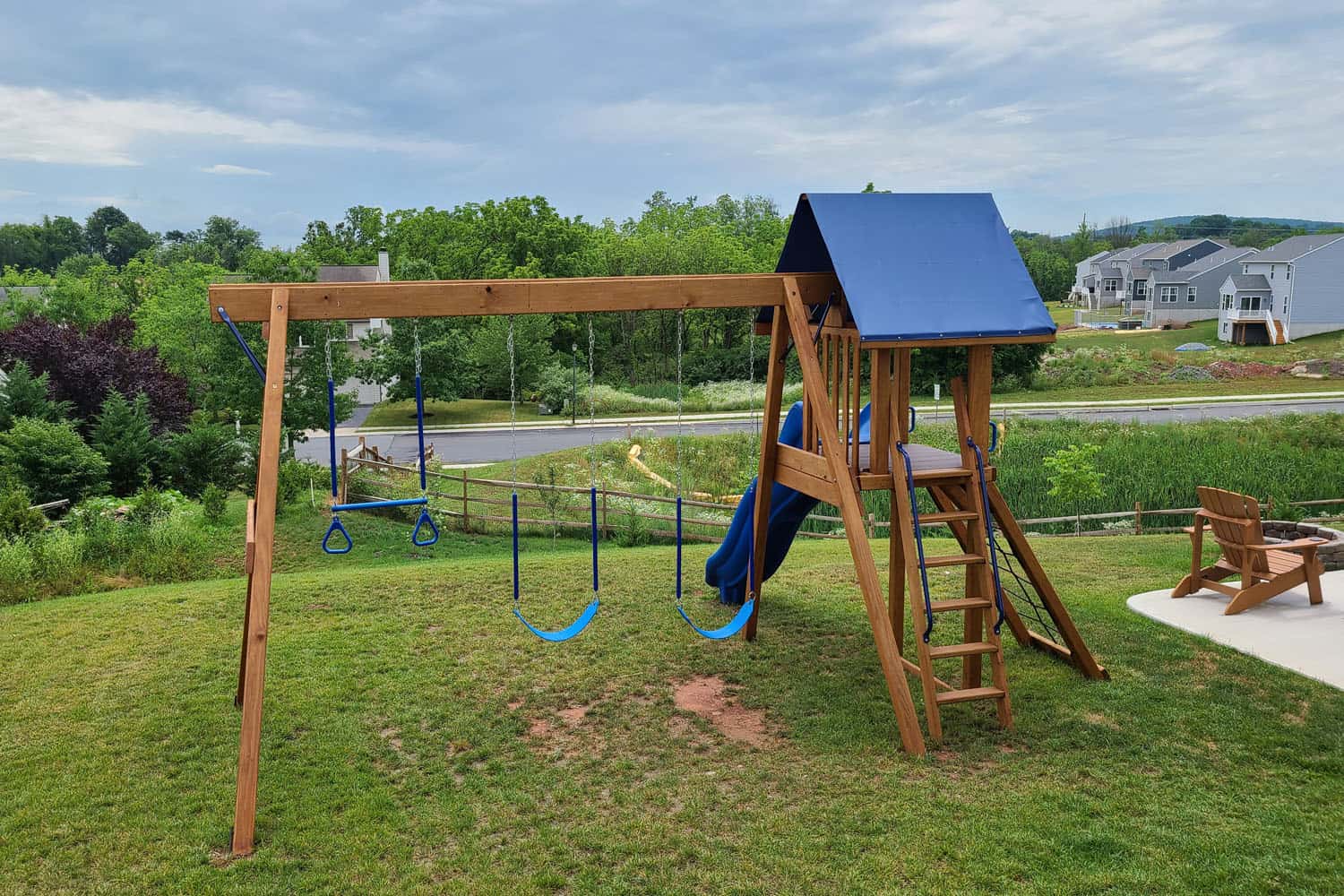 Modern Backyard Playground Ranger Plus Swing Set Ranger For Sale Amish Direct Playsets