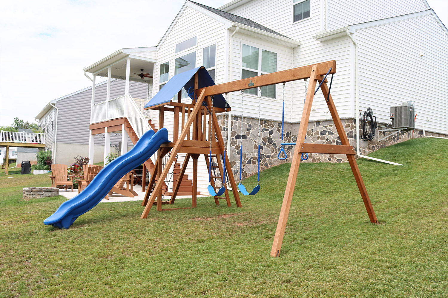 Modern Backyard Playground Ranger Plus Swing Set Ranger For Sale Amish Direct Playsets