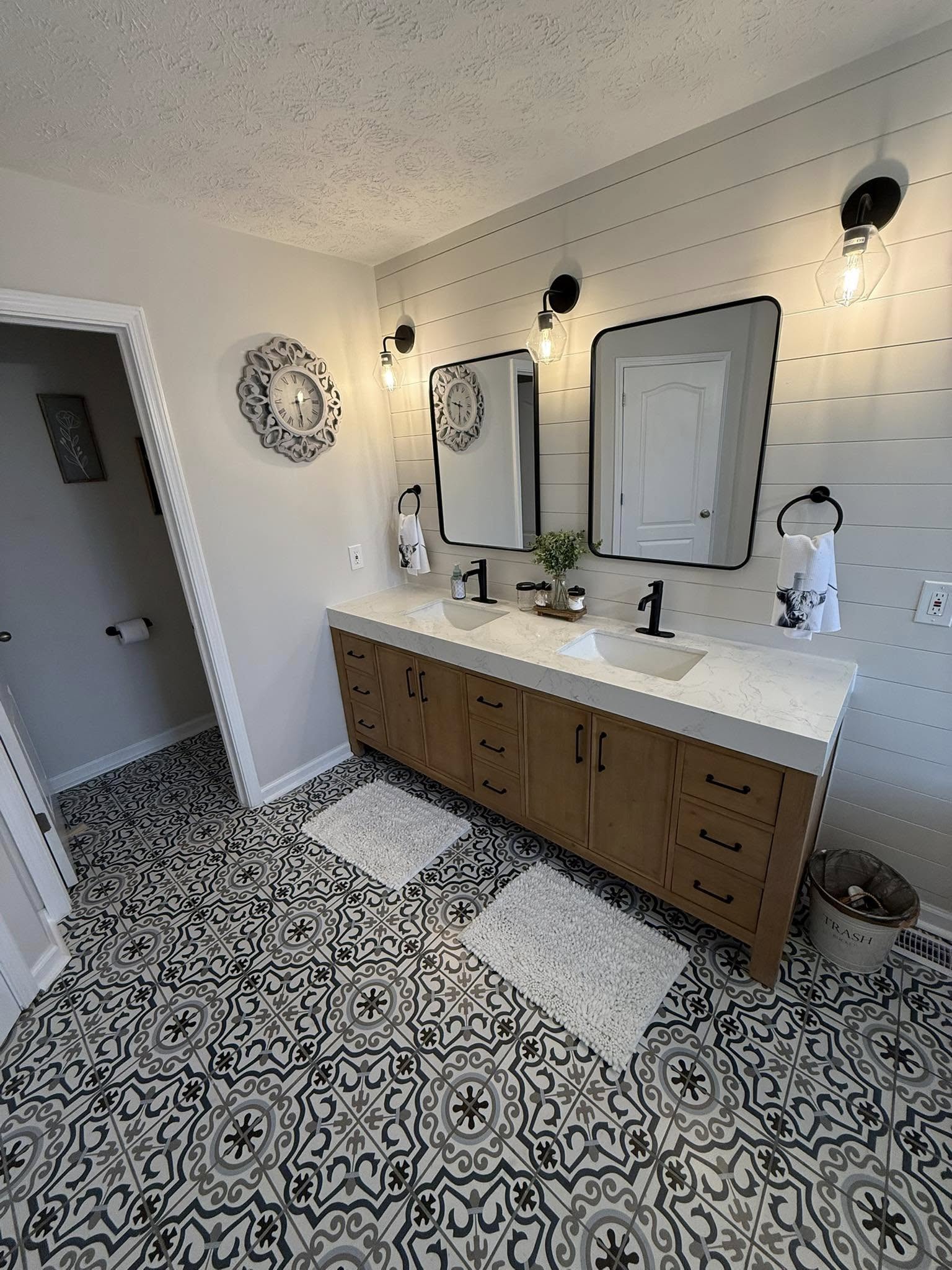 Modern Farmhouse Bathroom Remodel in Fishers | HomeStar Services & Contracting