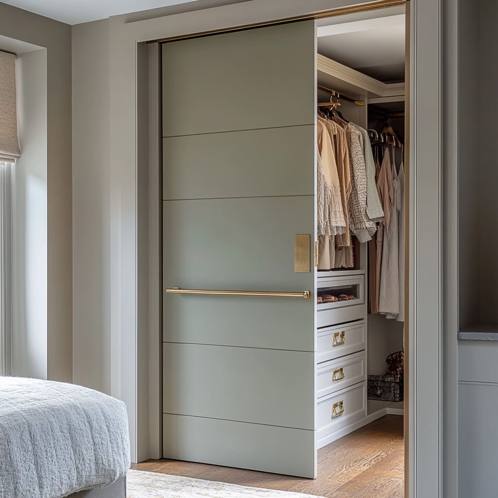Modern Sliding Closet Doors: Materials, Colors, Lighting, Tip