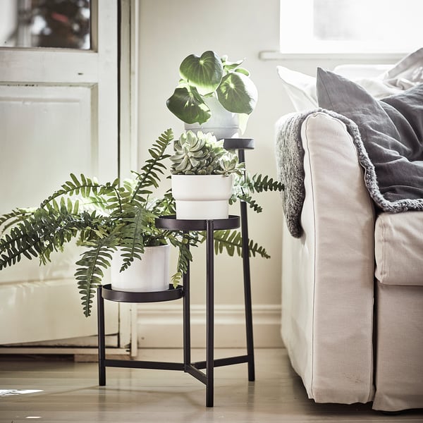 OLIVBLAD plant stand, indoor/outdoor black, 22 ¾' - IKEA