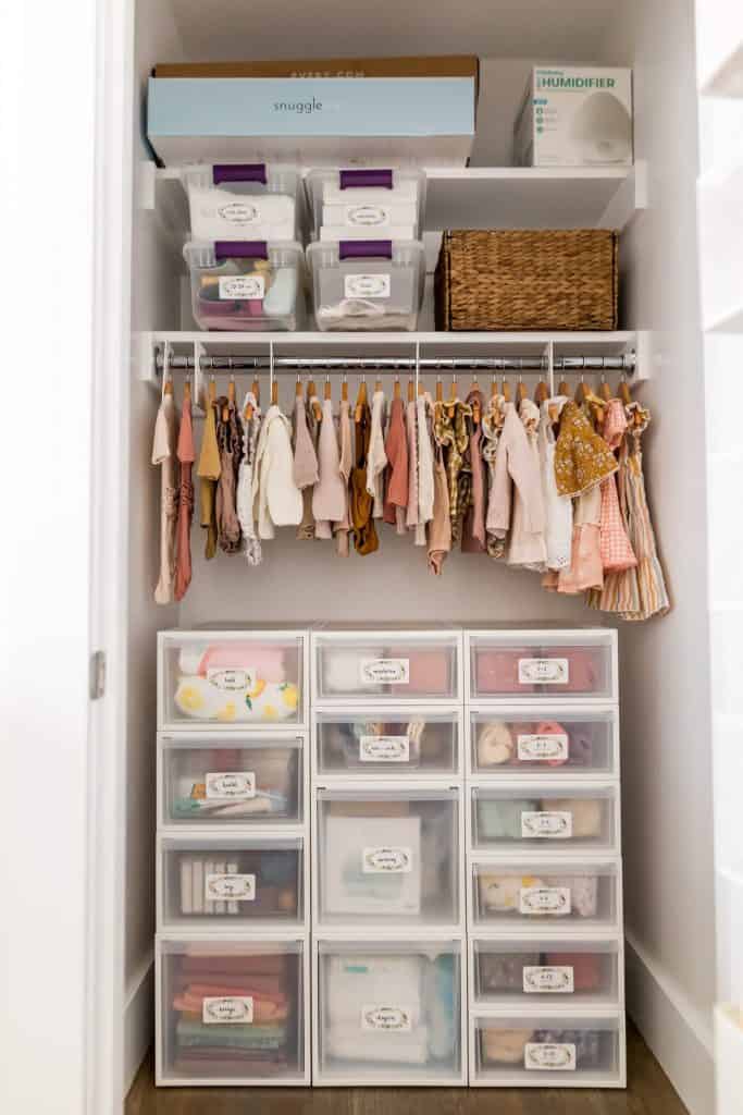 Organizer Baby Storage Closet Tour My Recent Project That I Finished A Few Weeks Ago Organizing