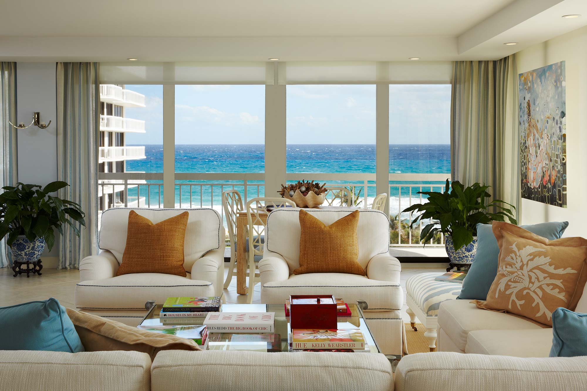 Palm Beach Ocean View Apartment | Annie Santulli Designs - Top Palm Beach Interior Design