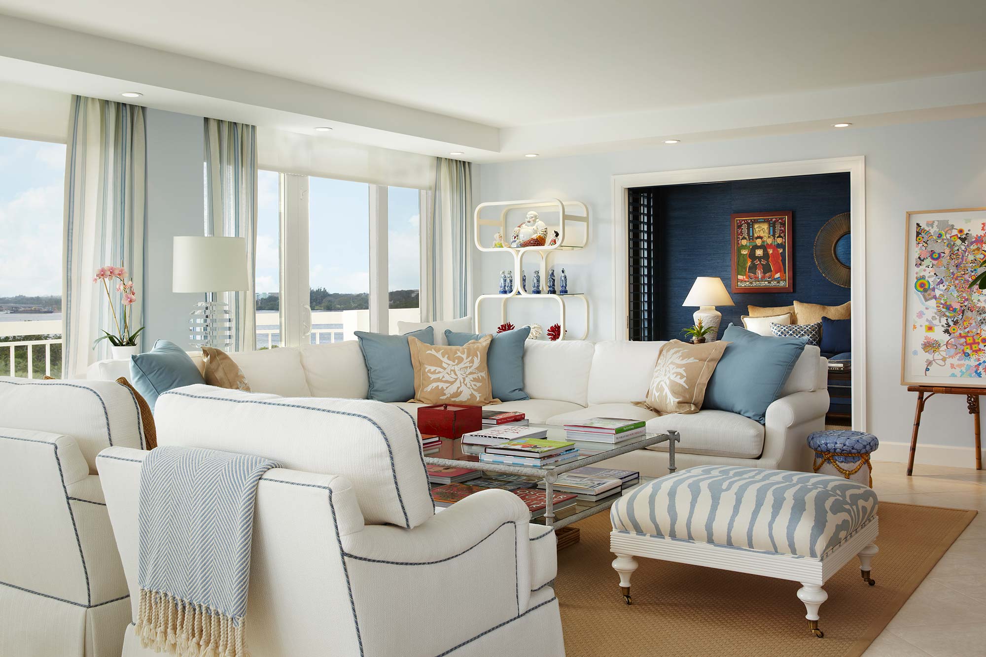 Palm Beach Ocean View Apartment | Annie Santulli Designs - Top Palm Beach Interior Design