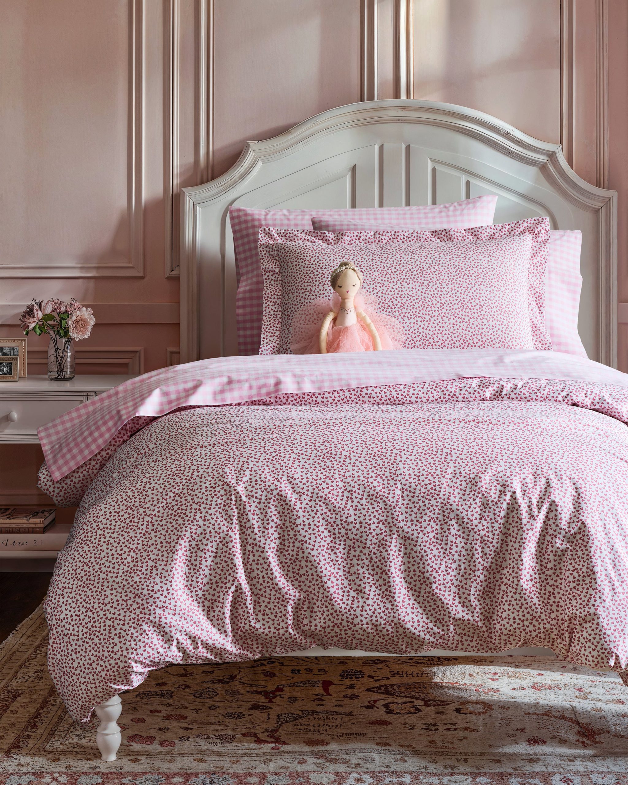 Petite Plume Luxe Premium Percale Duvet Set in La Mer King Duvet