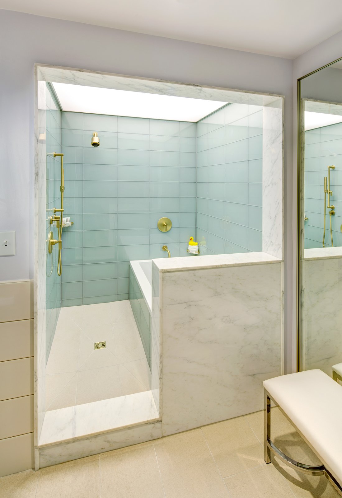 Photo 3 of 10 in 10 Best Modern Showers to Inspire Your Bathroom Renovation from Head to Arkansas for What May Be America's Coolest Art and Design Hotel - Dwell