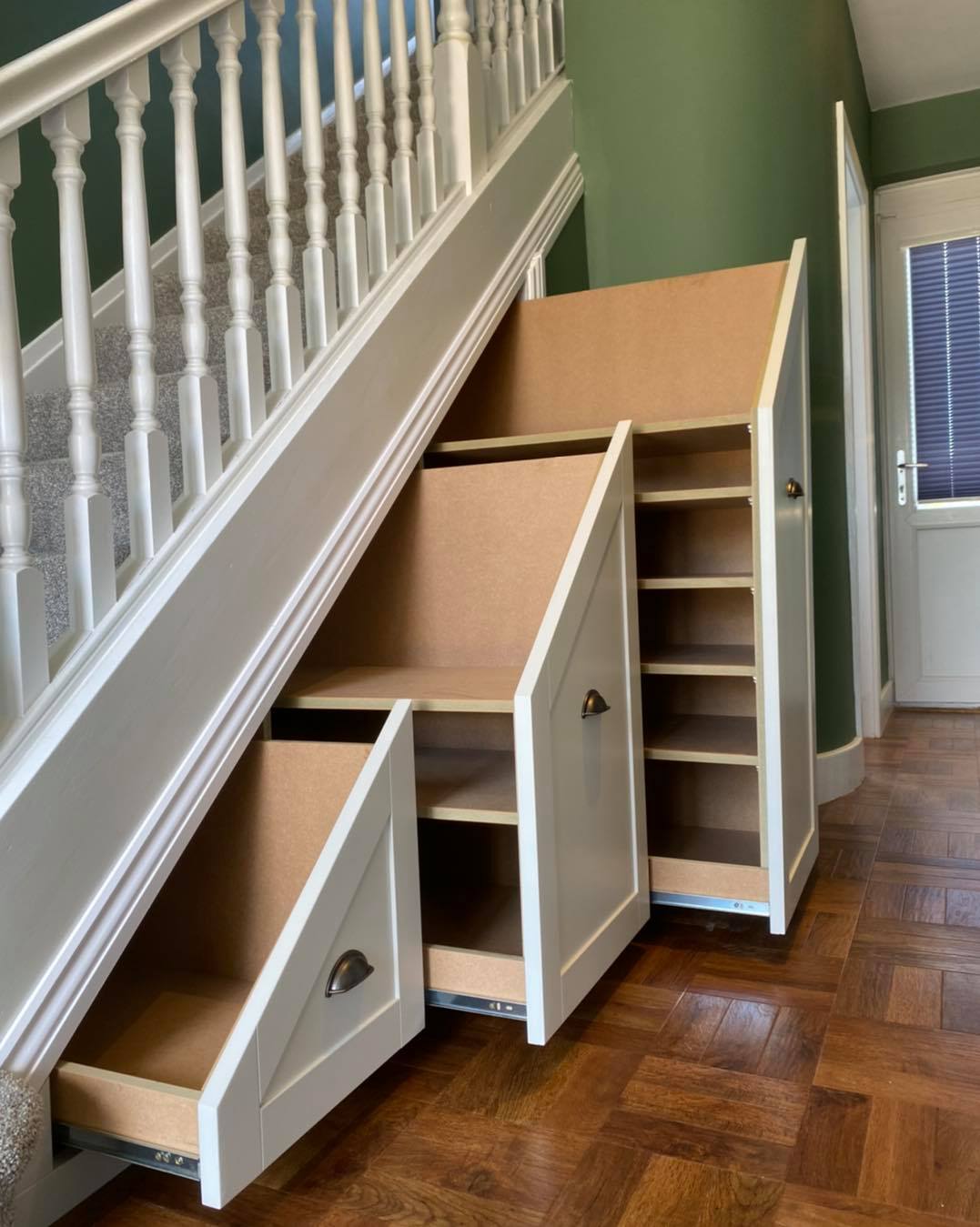 Shaker Under-stairs Pullout Storage in Cambridgeshire – MM Interior Services – Cambridgeshire