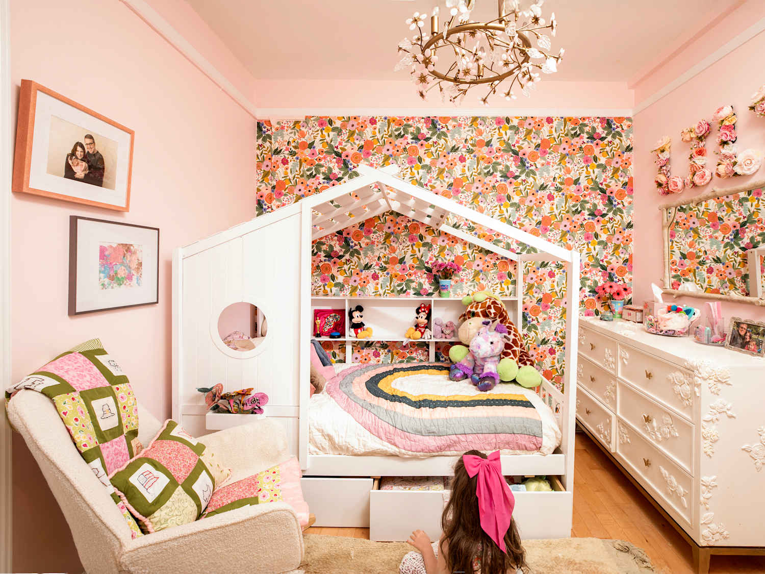 This Big-Kid Bedroom Feels Like a Floral, Colorful Wonderland | Cubby