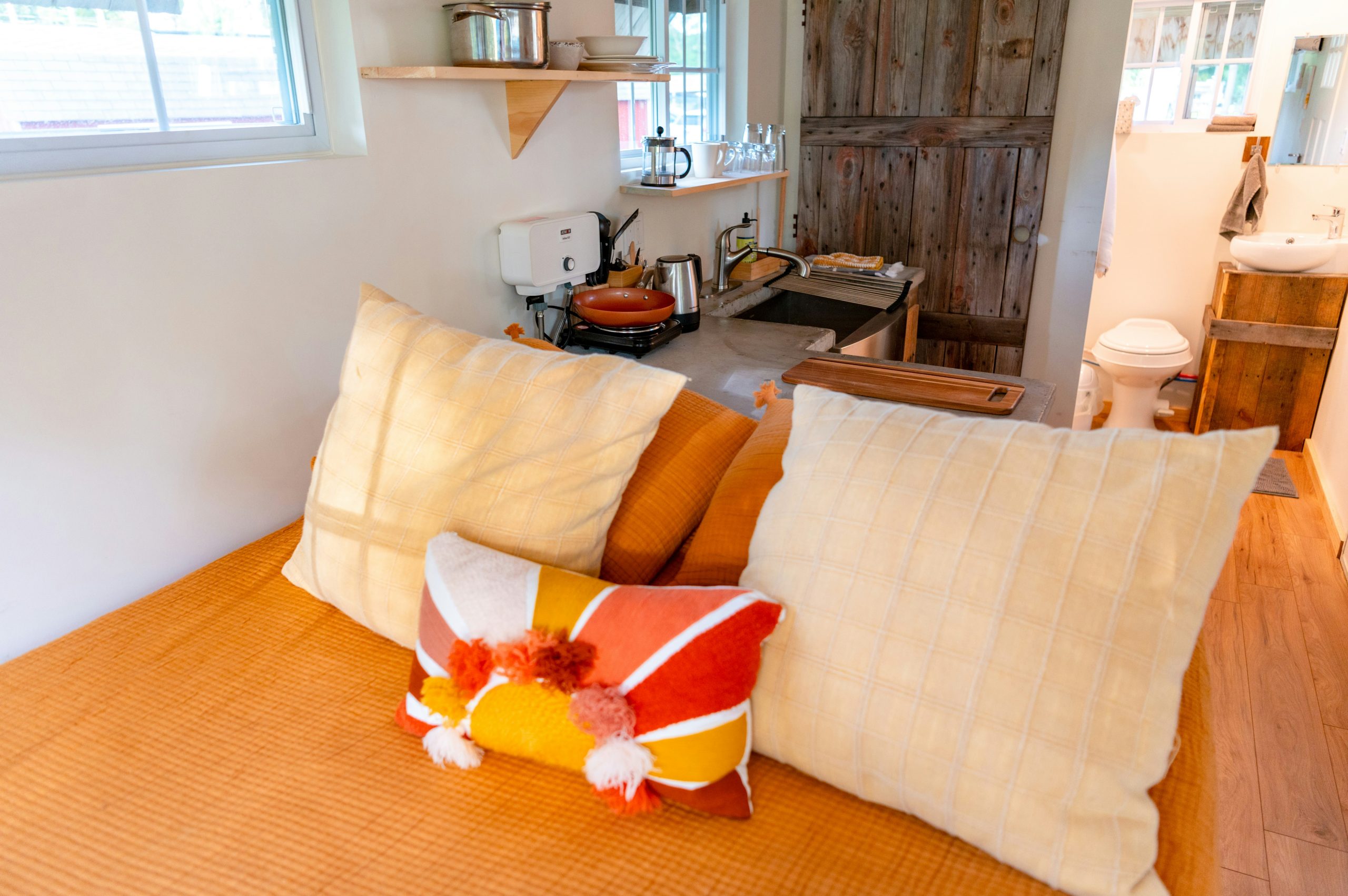 Tiny cabin interior design
