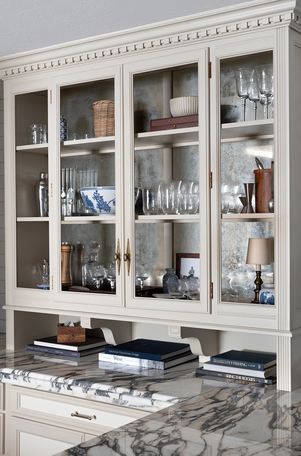 Vintage Hutch Transformation... Our Built-In Bar Cabinet
