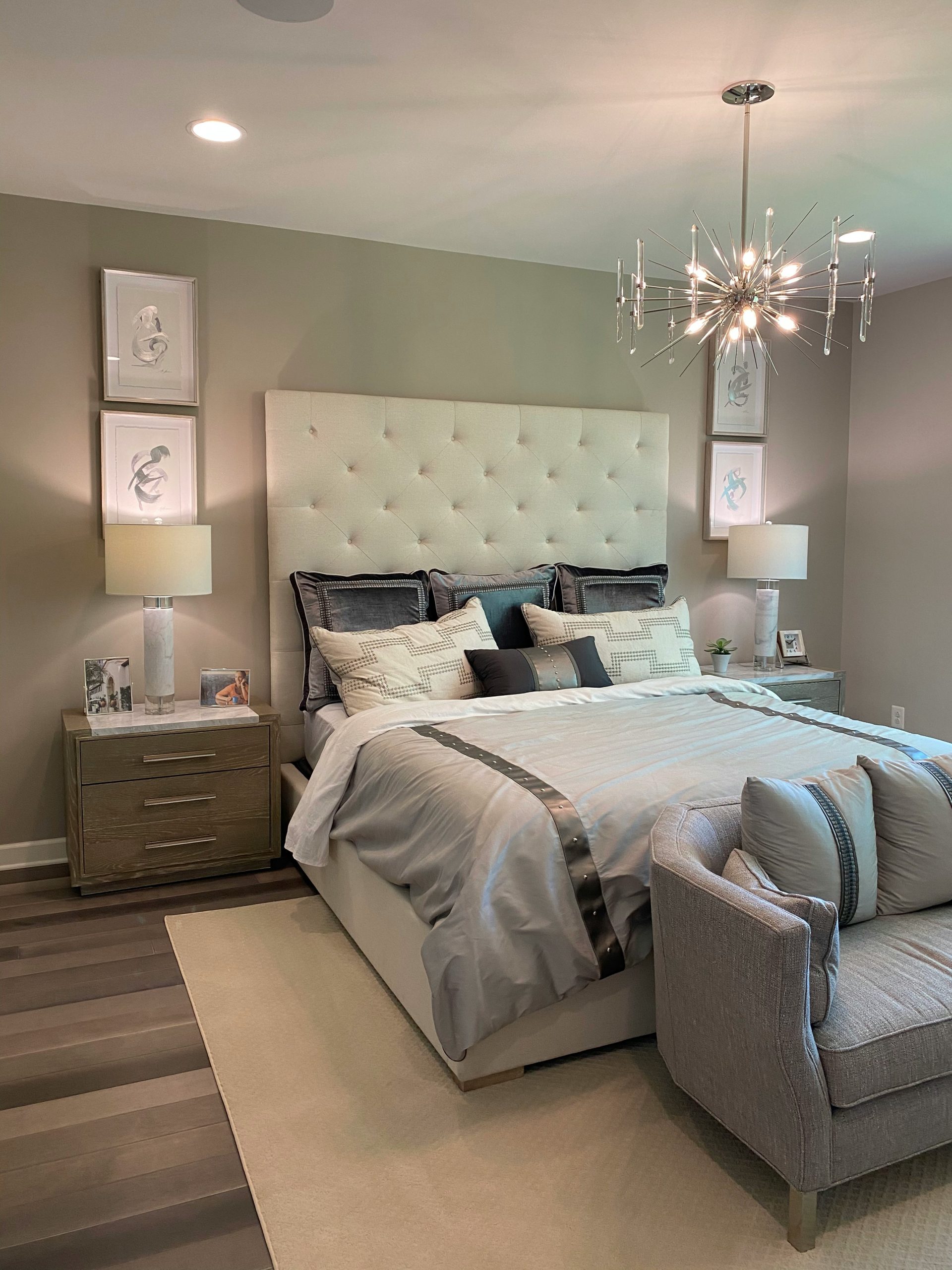 white bed linen on bed