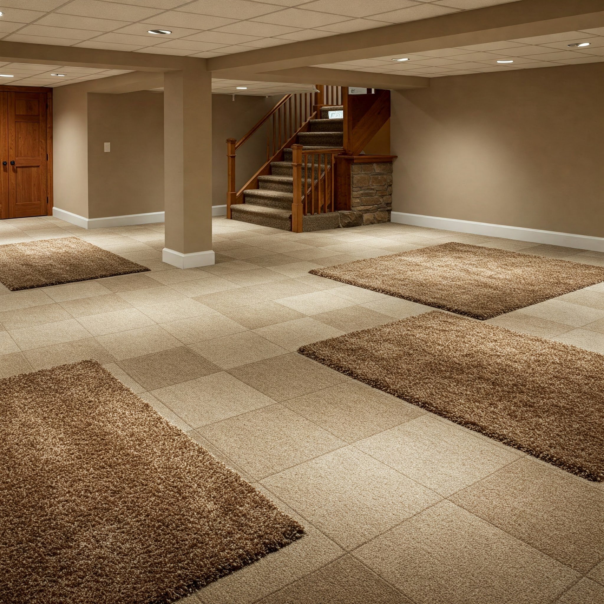 15 Basement Floor Covering Ideas for Every Style