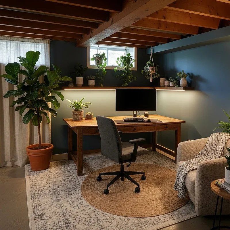15 Basement Home Office Ideas for Cozy Workspaces