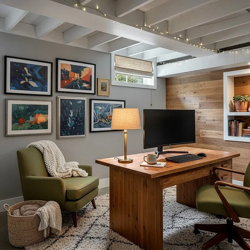 15 Basement Home Office Ideas for Cozy Workspaces