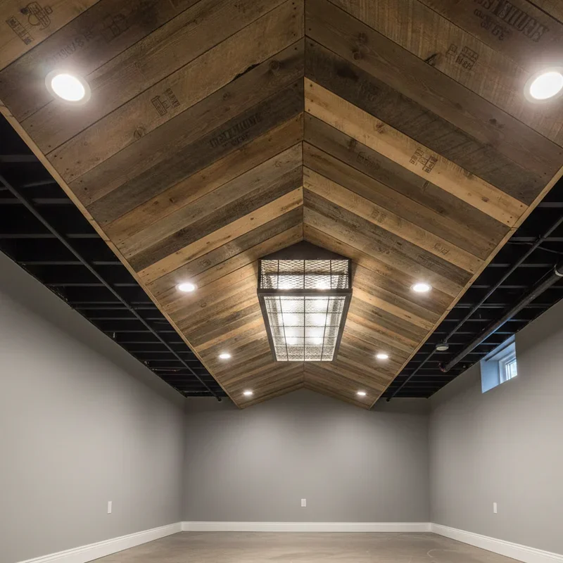 15 DIY Basement Ceiling Ideas to Upgrade Your Space