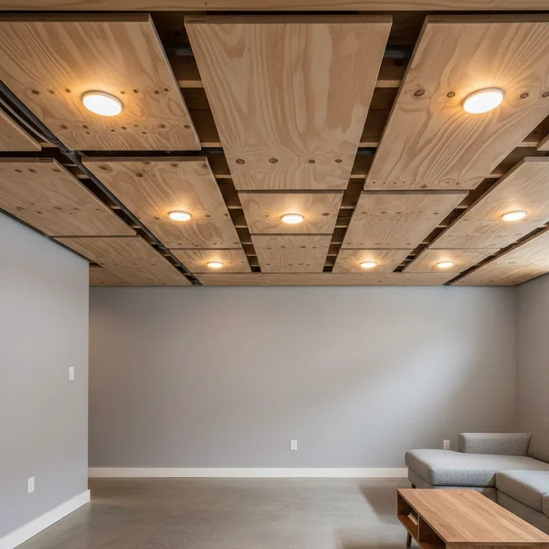 15 DIY Basement Ceiling Ideas to Upgrade Your Space