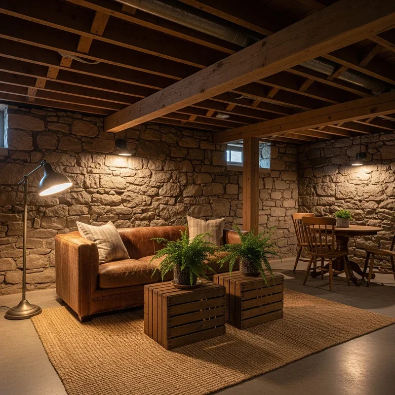 15 Rustic Basement Ideas for a Warm and Cozy Retreat