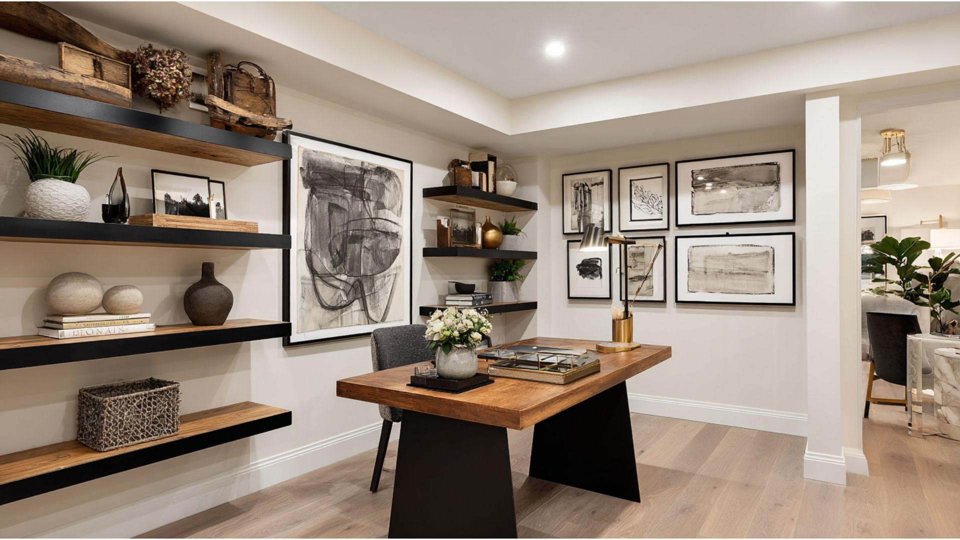 19 Cozy Basement Home Office Ideas - A House in the Hills