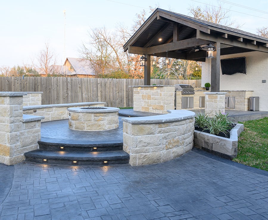 5 Common Stamped Concrete Patterns for Patio Design | H3 Outdoors