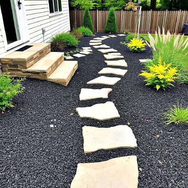 56 Black Mulch Landscaping Ideas to Boost Your Garden's Appeal