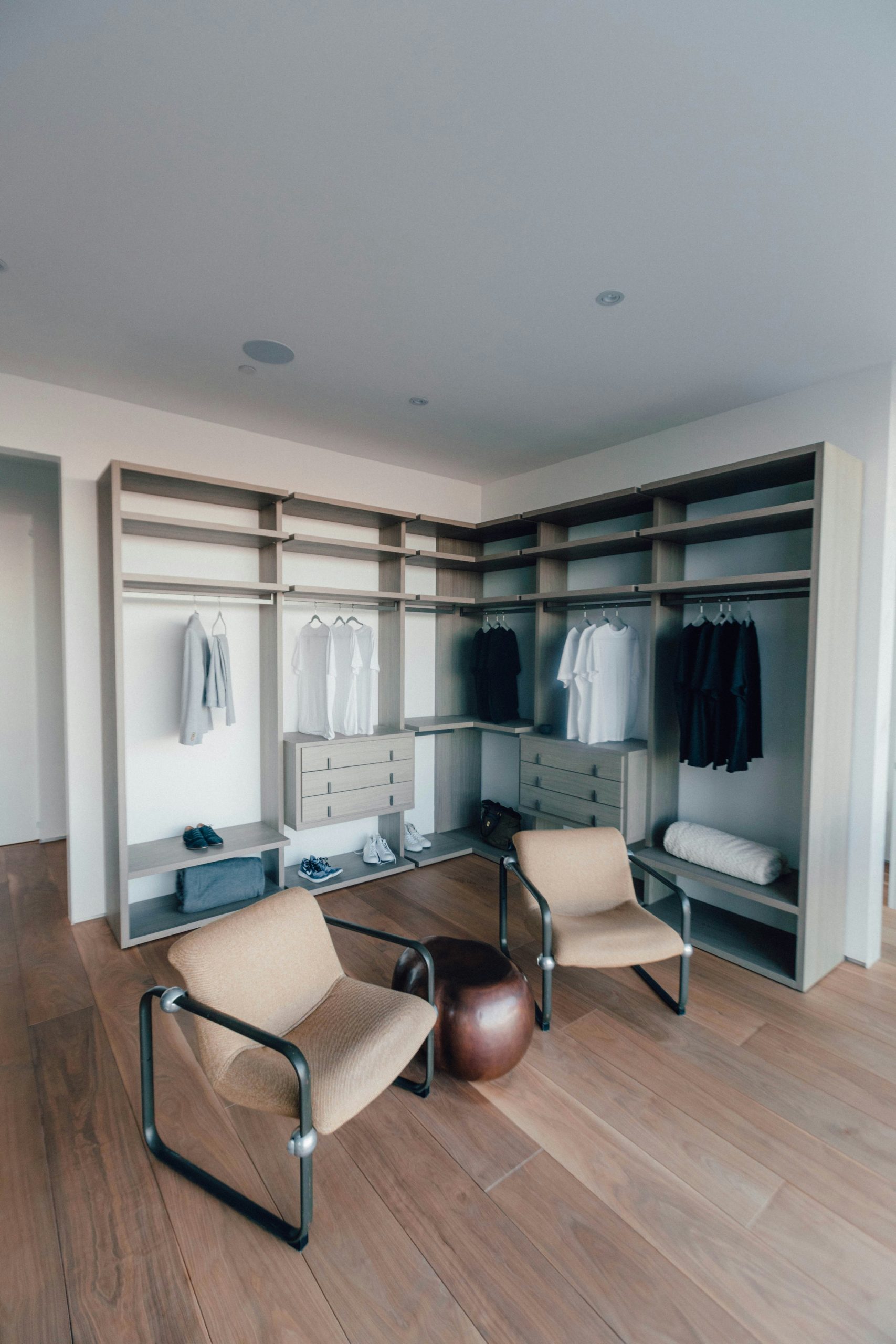 A fashionable, spacious mens closet in this Beverly Hills Home. If you find my photos useful, please consider subscribing to me on YouTube for the occasional photography tutorial and much more - http