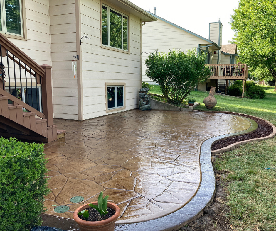 Backyard Concrete Patio | Before & After | Wichita, Kansas | Concrete