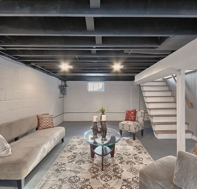Basement Ceiling Painting | Just Paint It LLC | Macomb & Oakland County