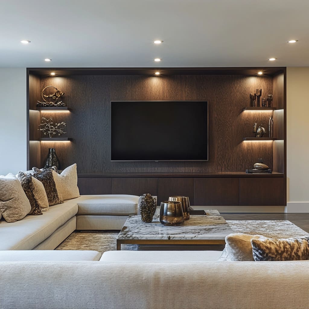 Basement Living Room Ideas for an Entertainment Lounge | FH