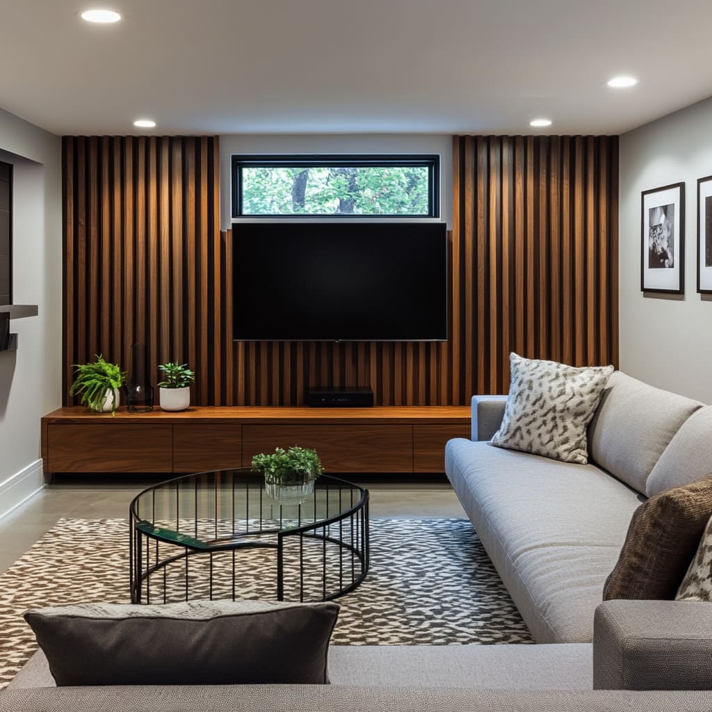 Basement Living Room Ideas for an Entertainment Lounge | FH