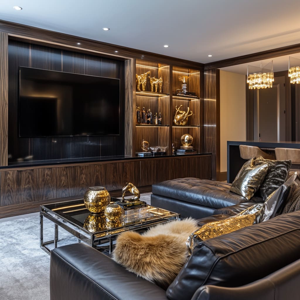 Basement Living Room Ideas for an Entertainment Lounge | FH