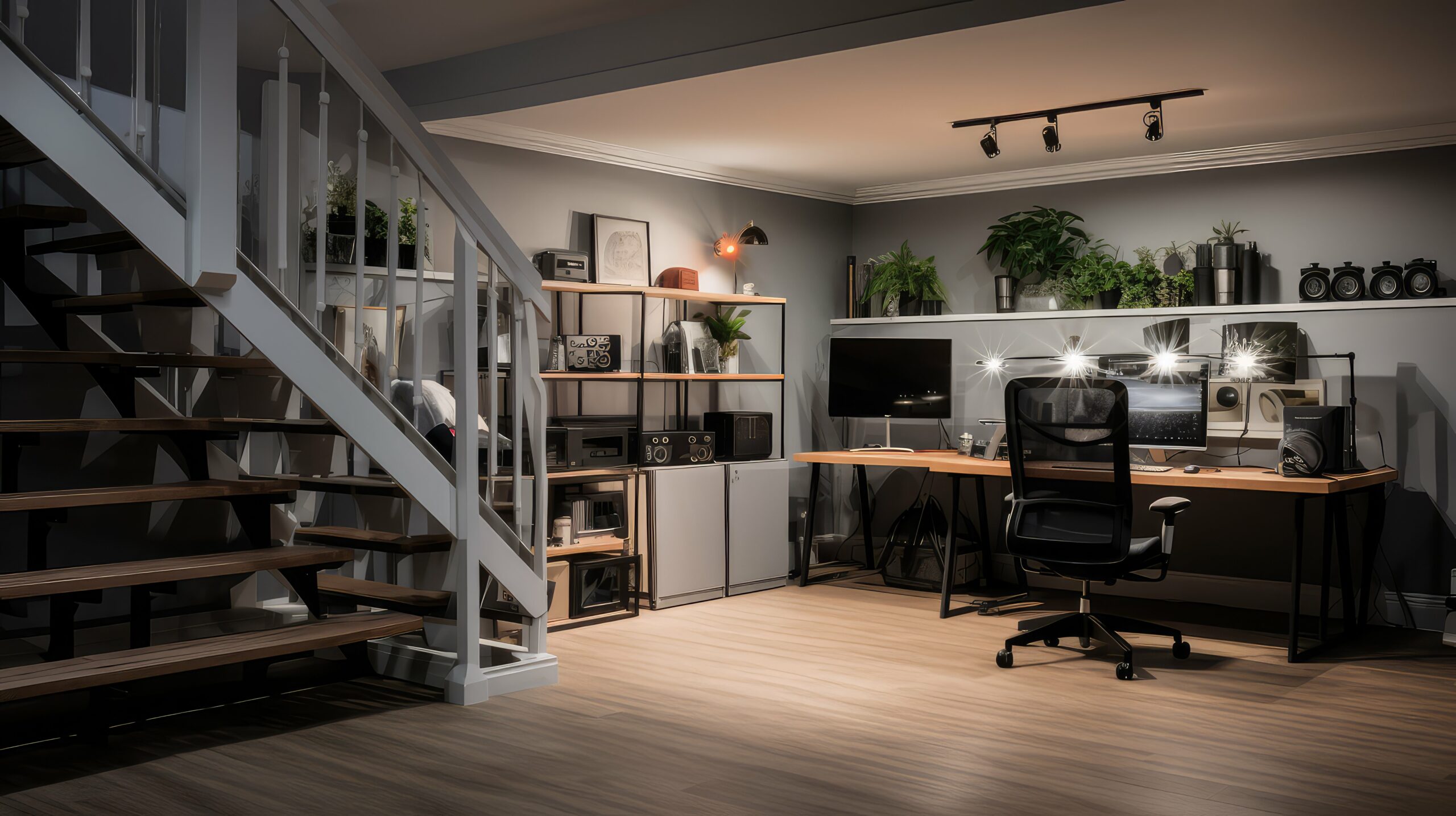 Basement Office Bliss: Creating a Productive Home Workspace – Colony Home Improvement