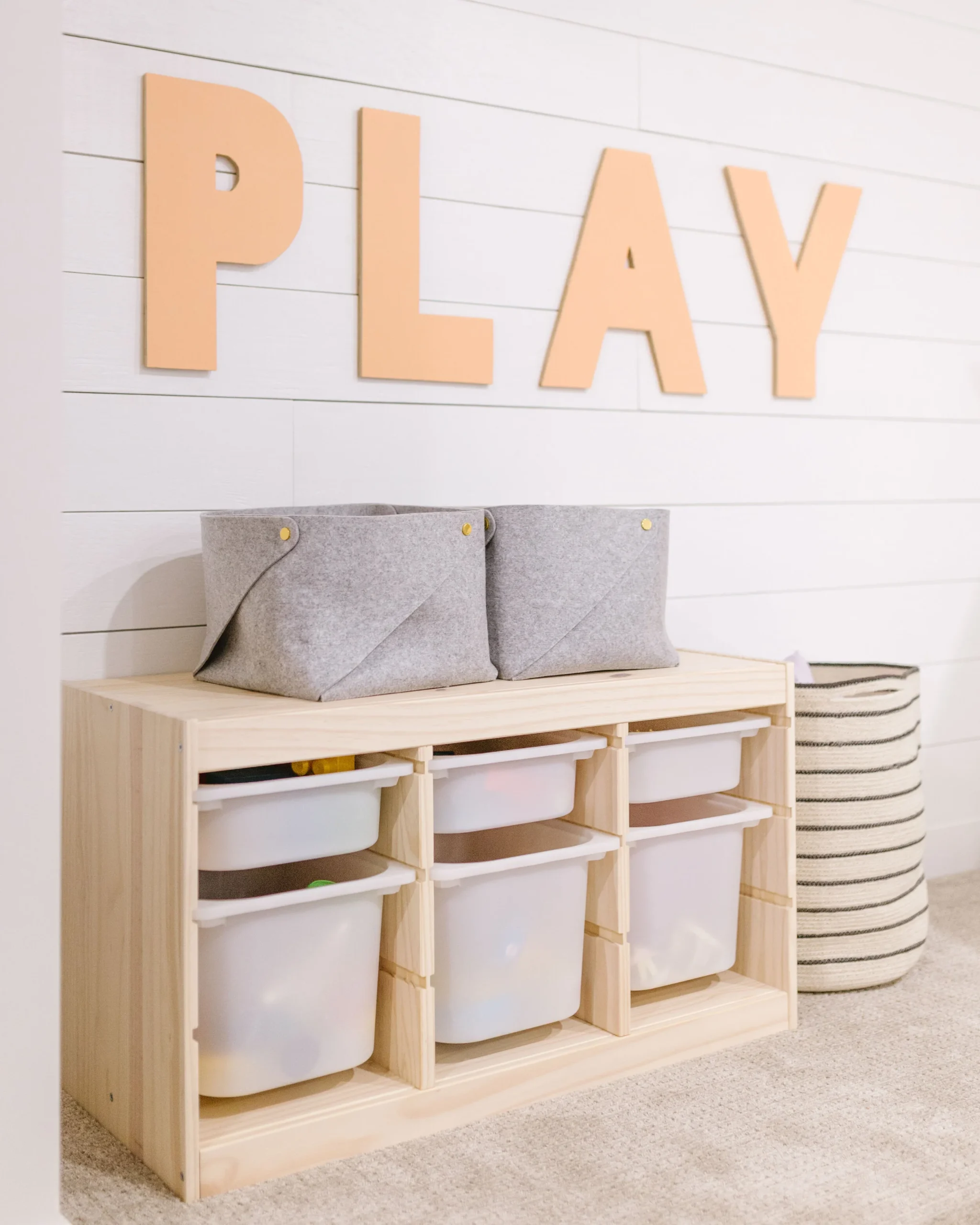 bright and modern playroom and basement — emelbe design