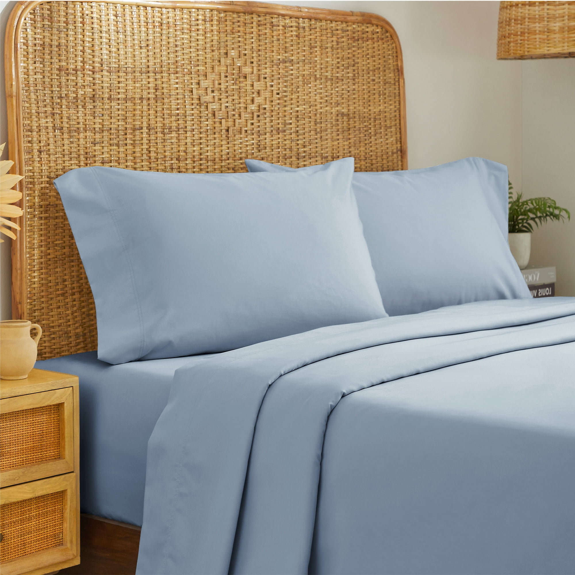 California Design Den - Luxury Sheets Bed 100% Cotton, 600 Thread Count, Deep Pocket, Snug Fit, Soft & Crisp Best Bedsheet Set with Sateen Weave - Walmart.ca