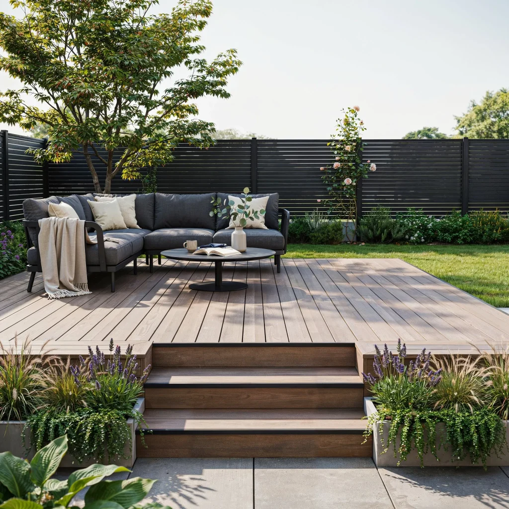 Composite Decking Ideas with Steps: Modern Deck Inspiration