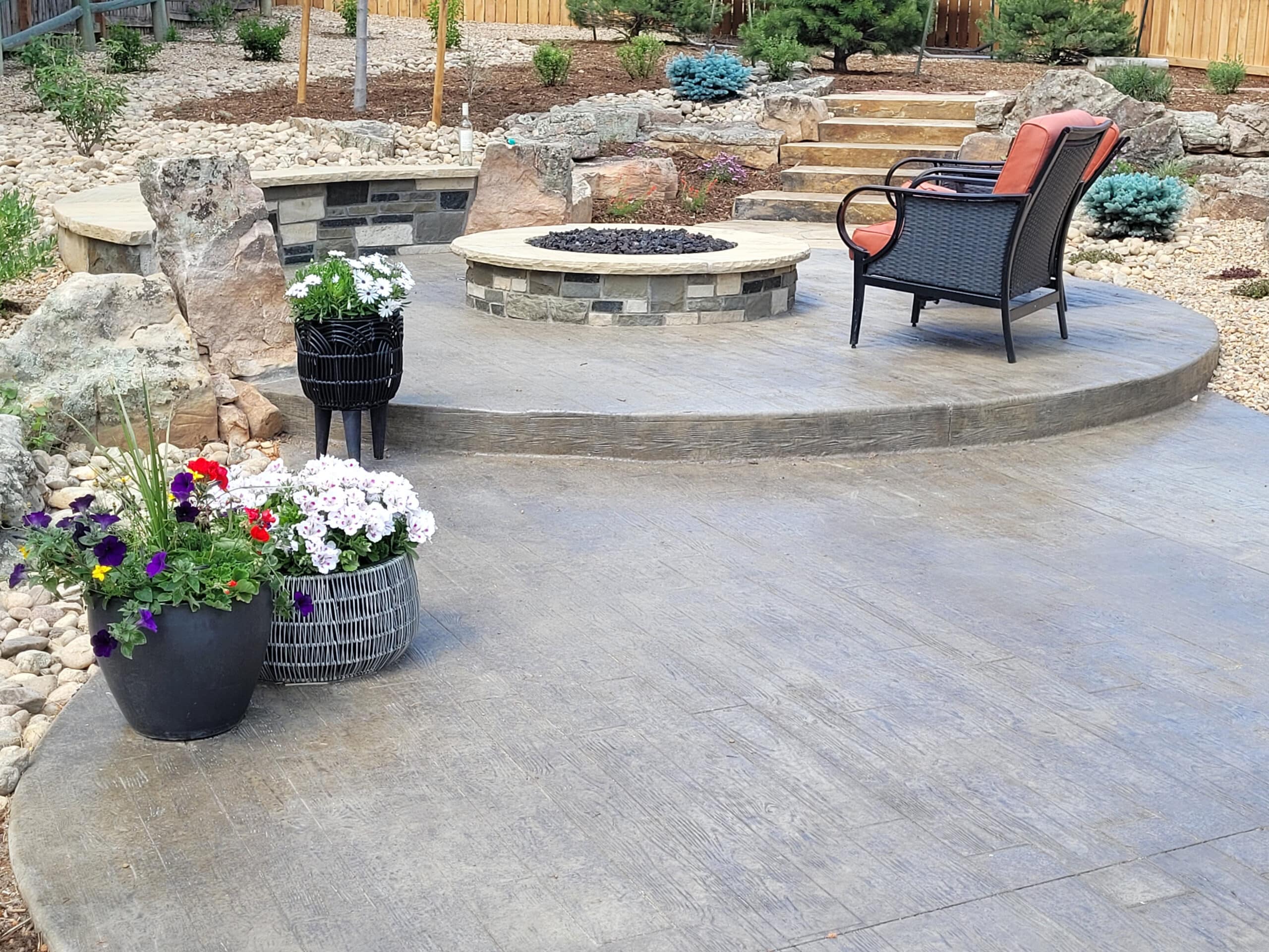 Concrete Patios Fort Collins CO | Concrete Patio Contractors | Grounded Landscape Designs