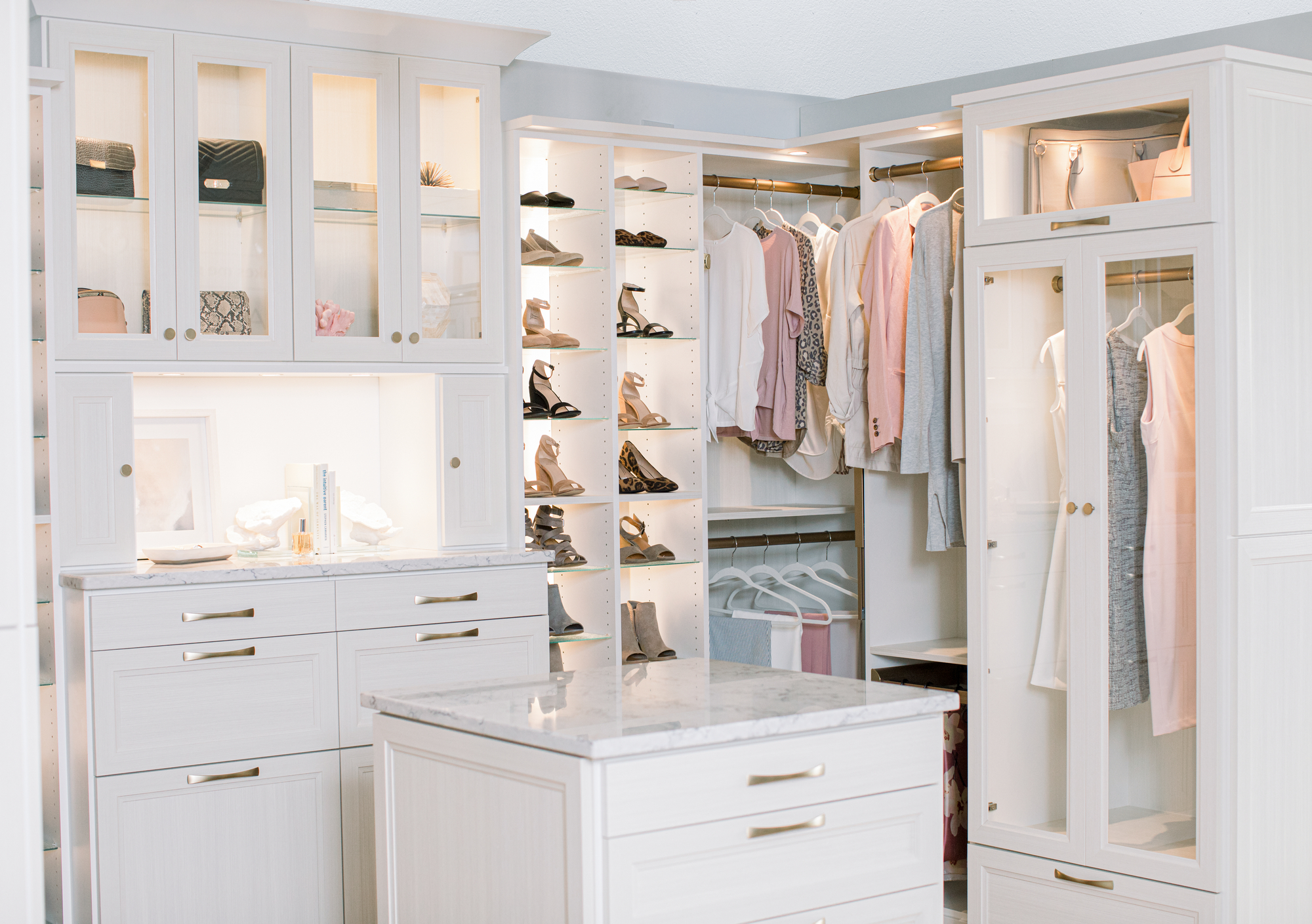 Custom Botique Walk-In Closet | Inspired Closets Central, VA