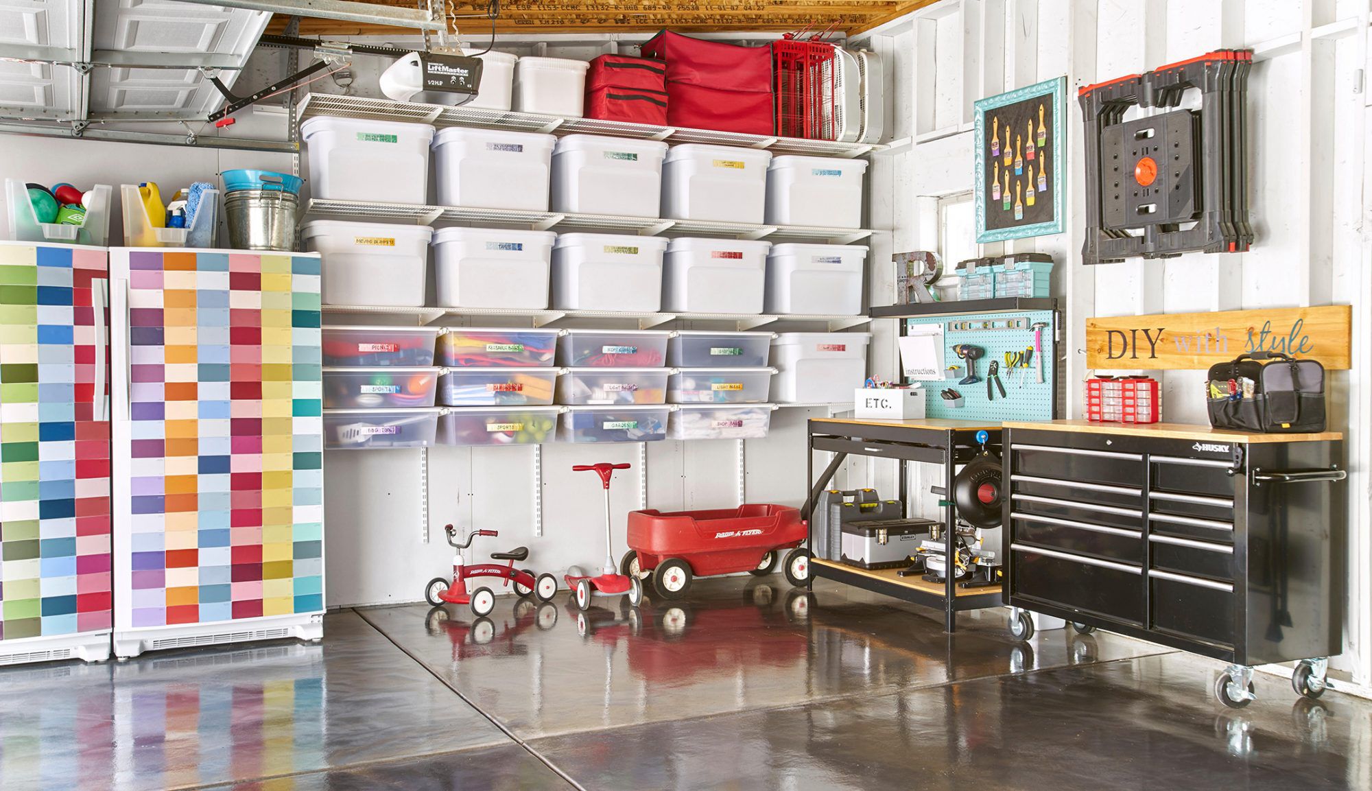 Diy Garage Garage Storage Wall Mount Workbenches Tool Wall Storage, Diy Garage Storage, Garage