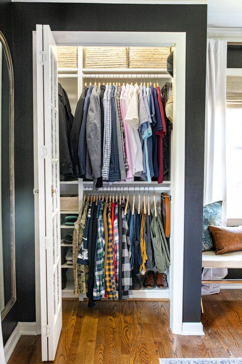 DIY IKEA Closet Hack Makeover With Billy Bookcases - Bless'er House