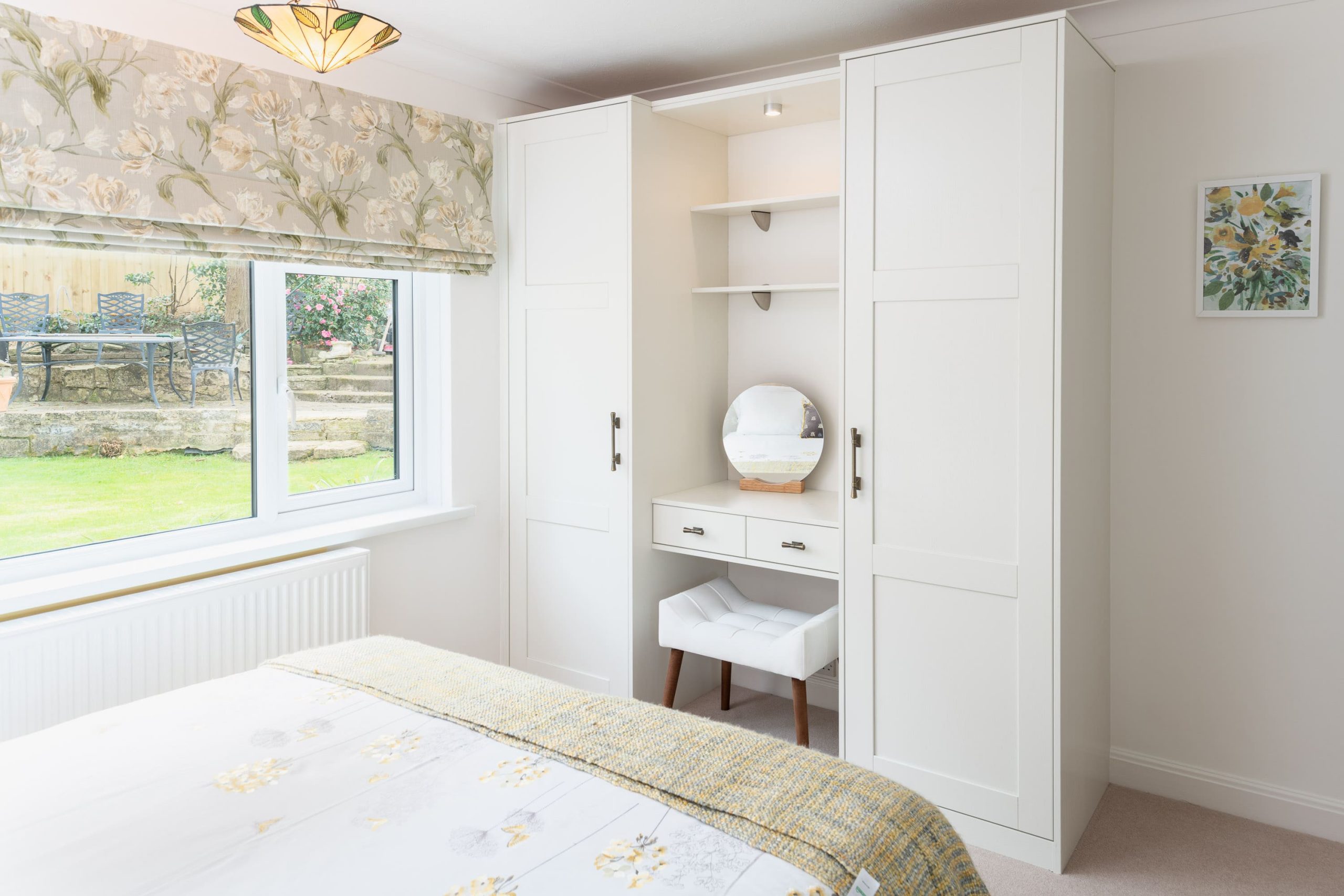 Elegant Built-In Wardrobes with Dressing Nook | PB Kitchens & Bathrooms
