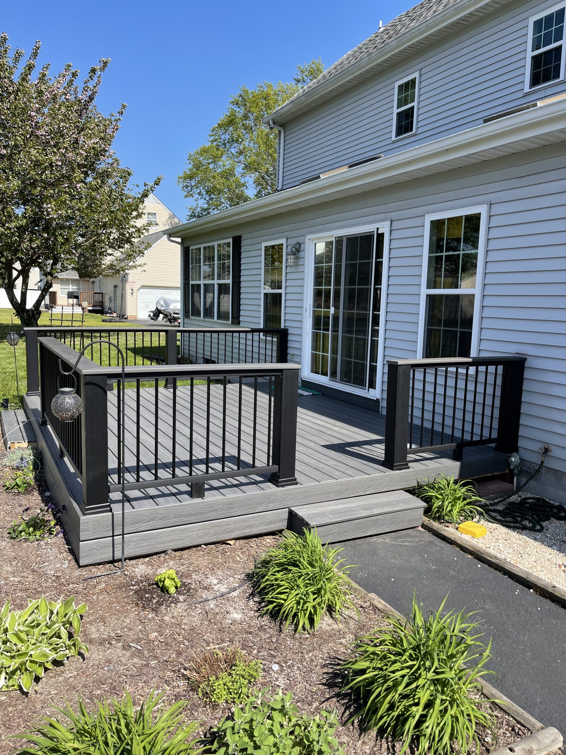 Elegant Composite Deck with Black Railing in Salisbury, MD – Peninsula Deck Builders
