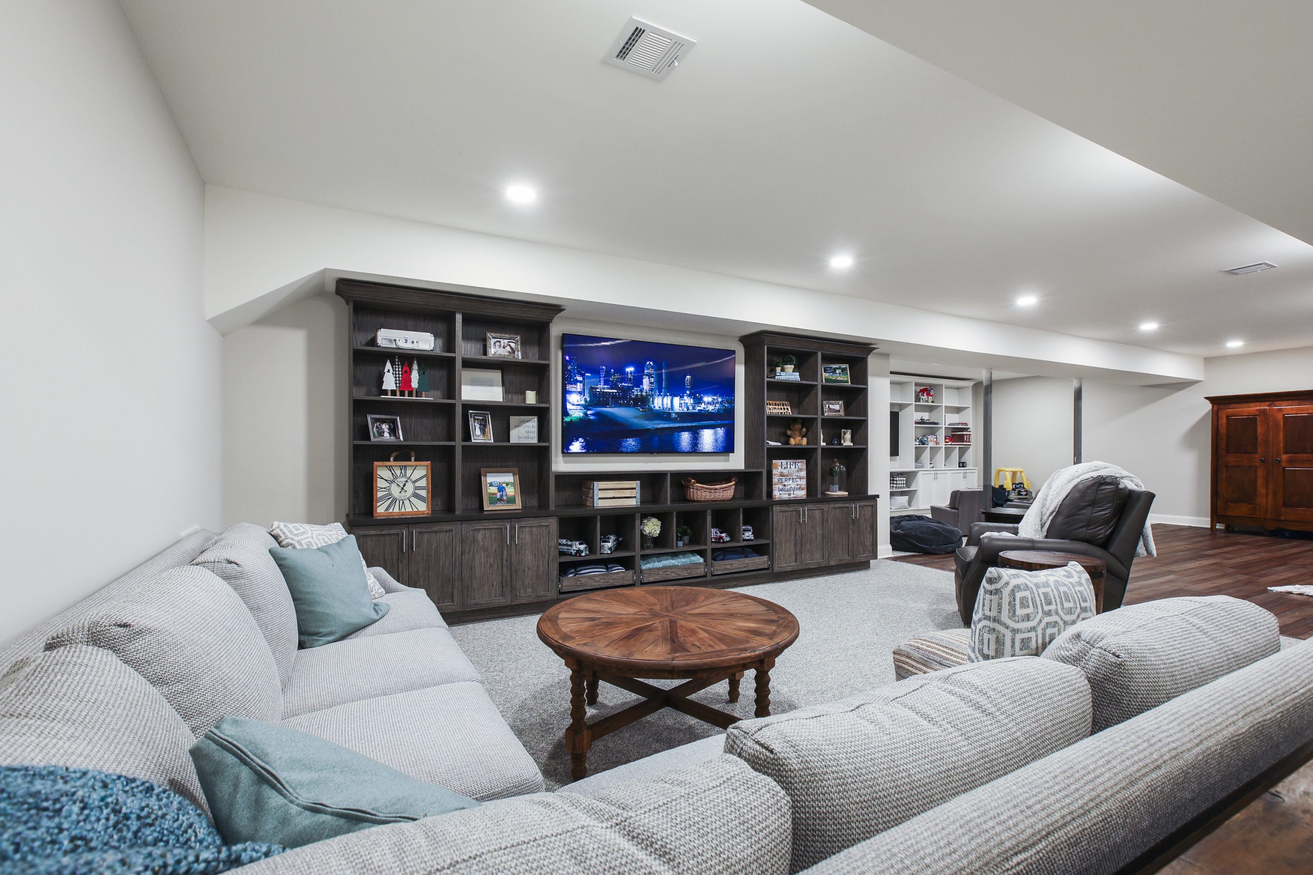 Family Friendly Basement Entertainment Center Designs That Are Next Level