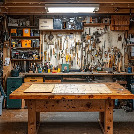 Free Organized workshop interior Image - Workshop, Tools, Woodwork | Download at StockCake
