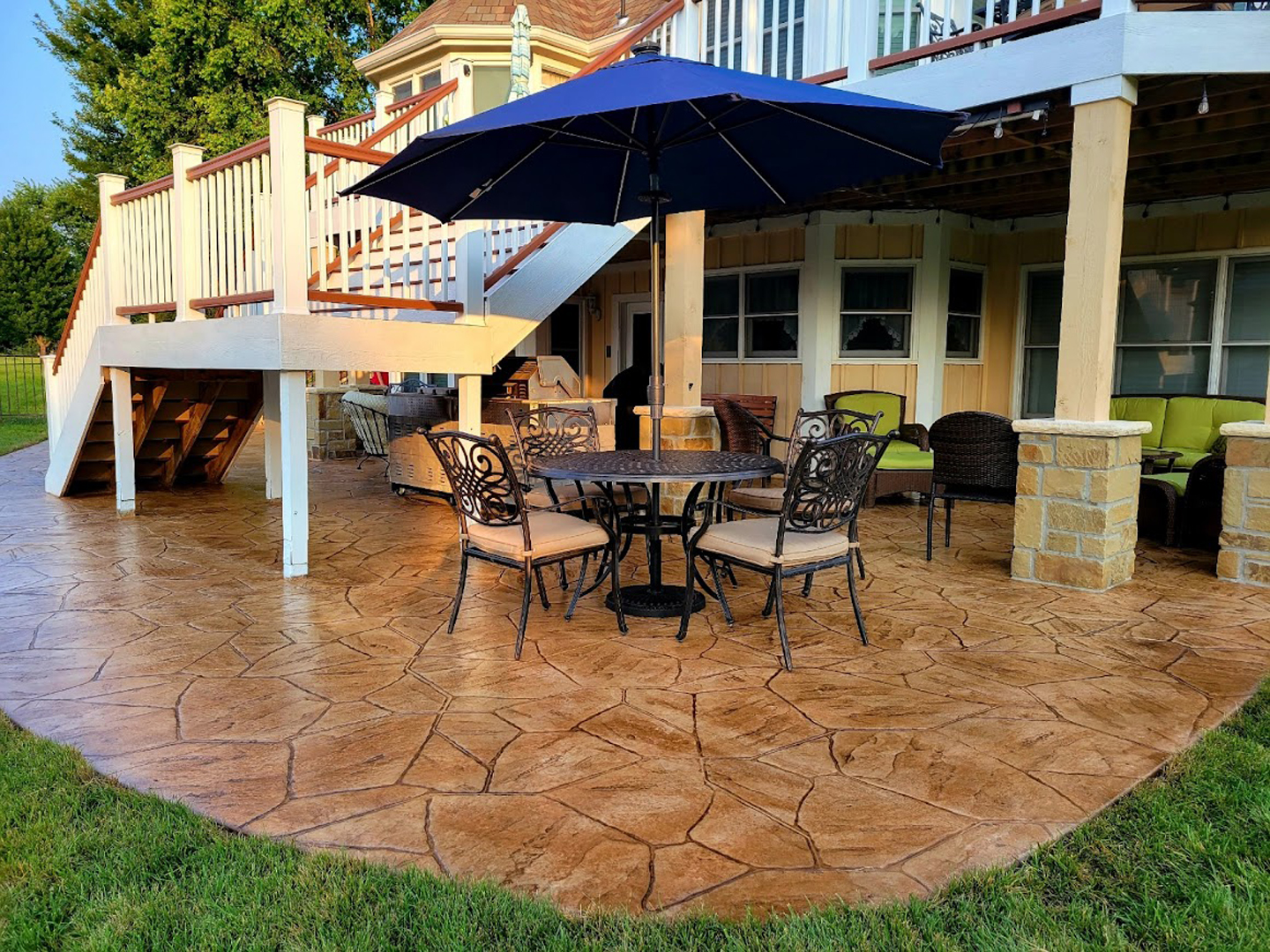 Front Concrete Patio | Before & After | Wichita, Kansas | Concrete