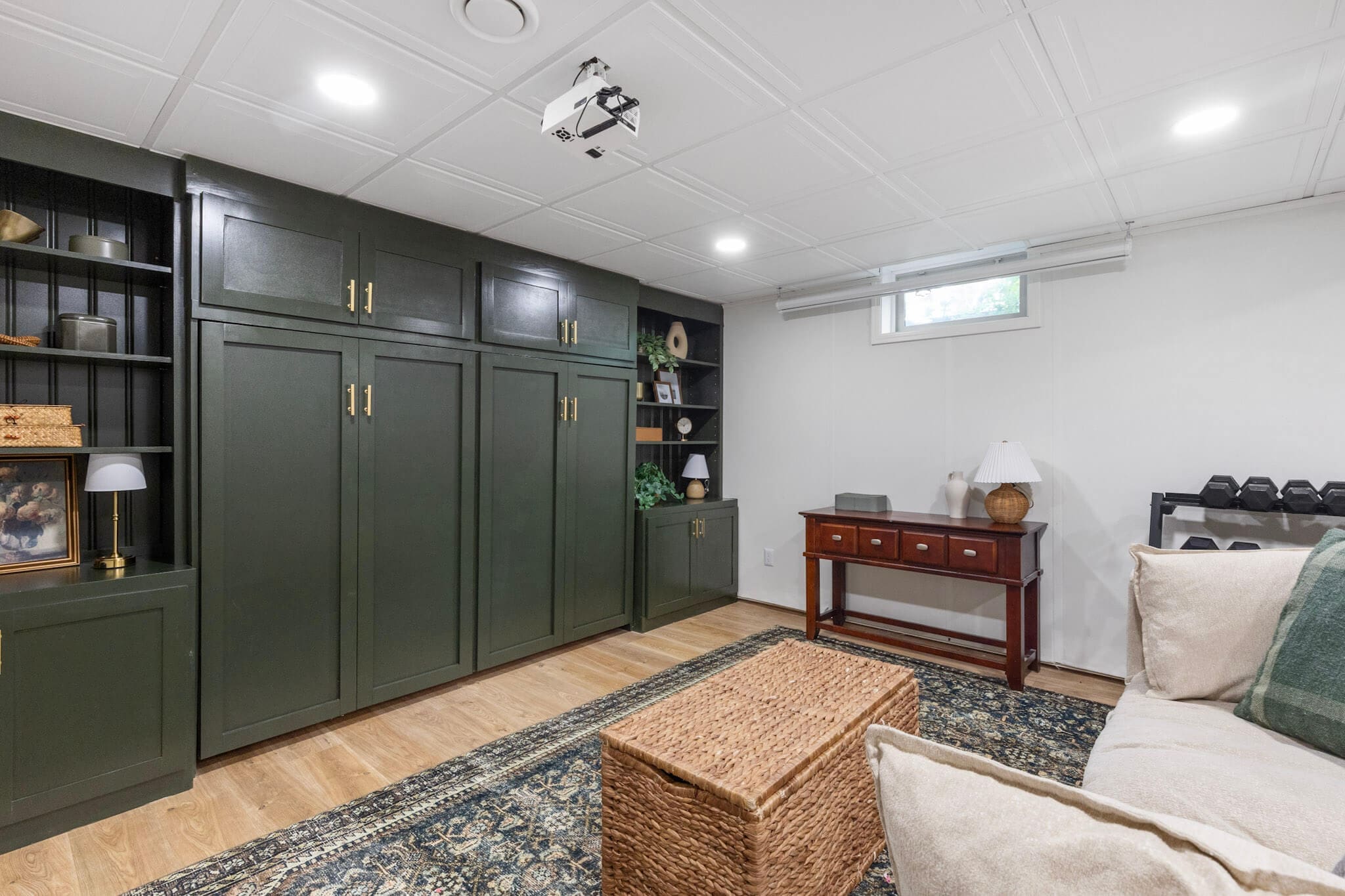 Gorgeous Modern DIY Drop Ceiling Tile Makeover | Crystel Montenegro Home