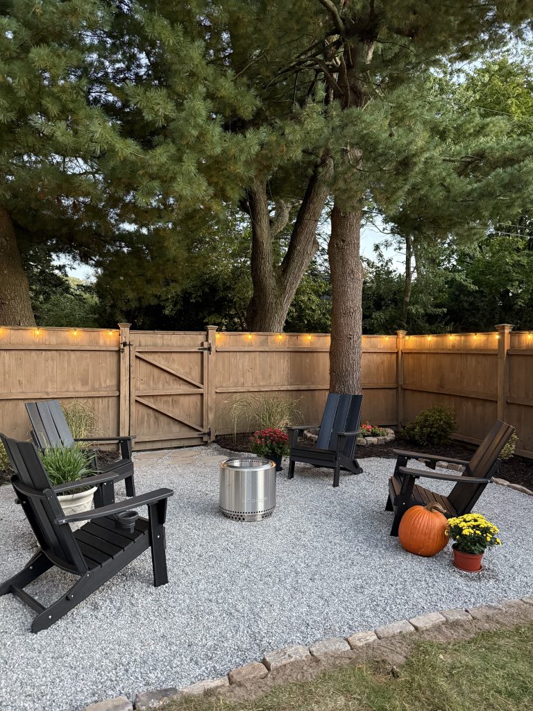 Gravel Patio Ideas on a Budget (Backyard Makeover) - Painting by the Penny