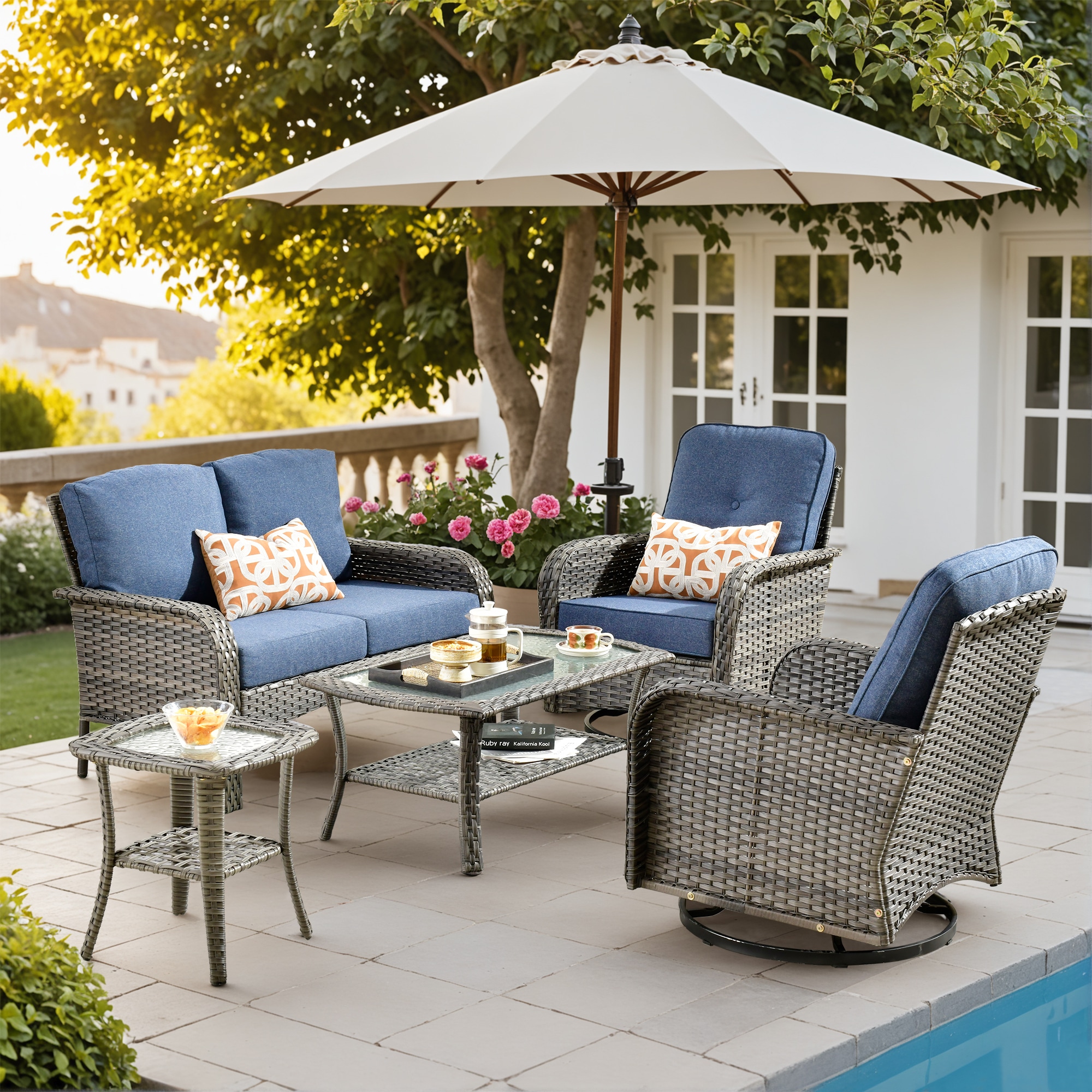Home Depot Cheap Deck Furniture Wicker Furniture Home Depot Conversation Patio Sets 3-Piece