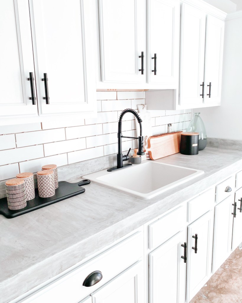 How We Completely Transformed Our Basement Kitchenette With Simple DIYs, Decor, And By Reusing Materials We Already Had - farmhouseish