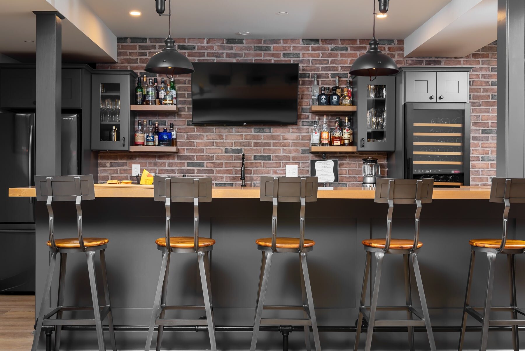 Industrial Basement Renovation — La Bella Casa Interior Designs: Personalized Interior Design Services in North Wales PA Tailored to Your Style